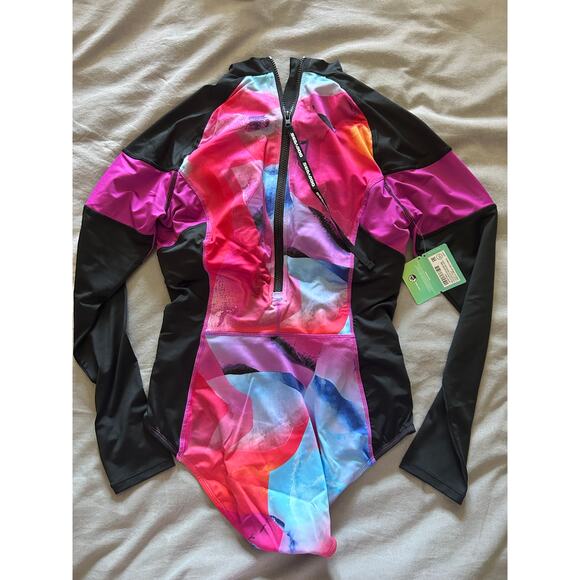 Women's Sea-Doo Sz LARGE One Piece Rash Guard Swimsuit UV Protection Surfing NEW - Picture 2 of 3